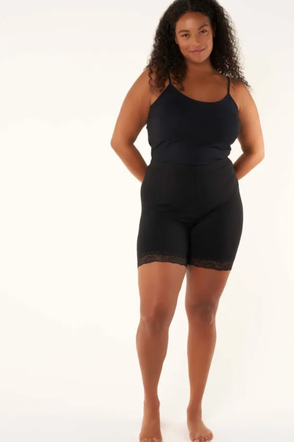 Legging court avec dentelle