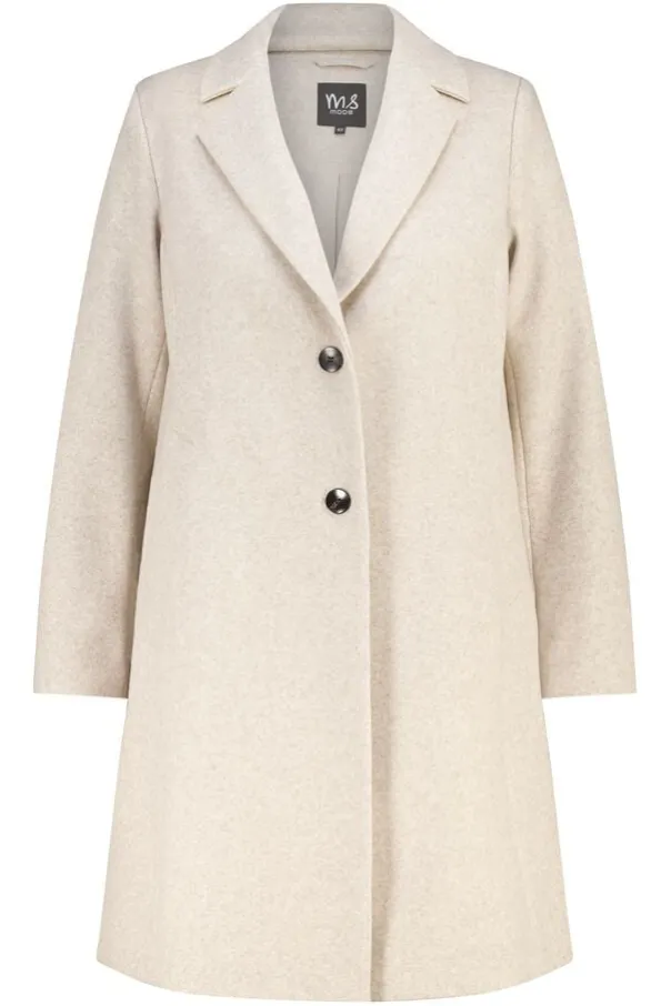 Manteau court à boutons