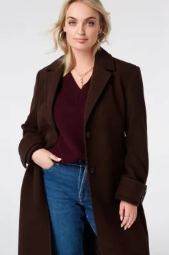 Manteau à fermeture boutonnée
