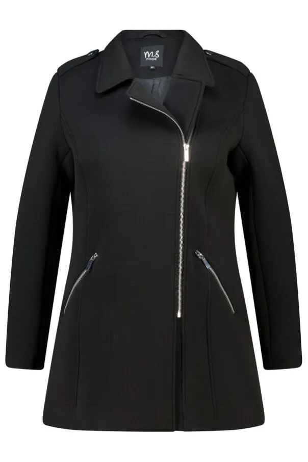 Manteau à fermeture éclair