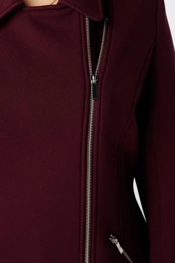 Manteau à fermeture éclair