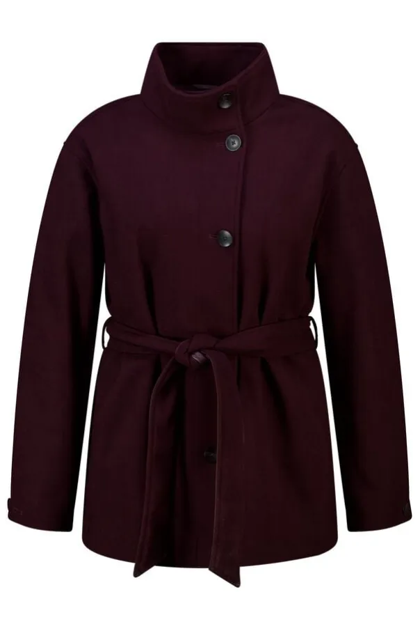 Manteau mi long avec col montant