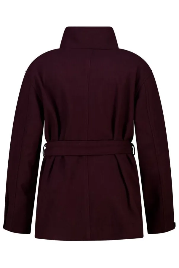 Manteau mi long avec col montant