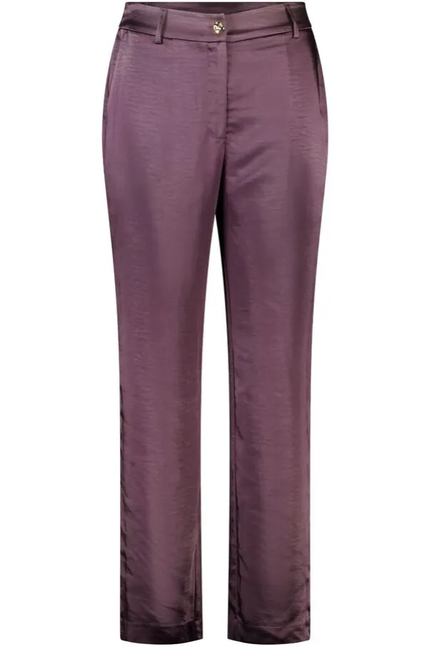 Pantalon aspect satiné