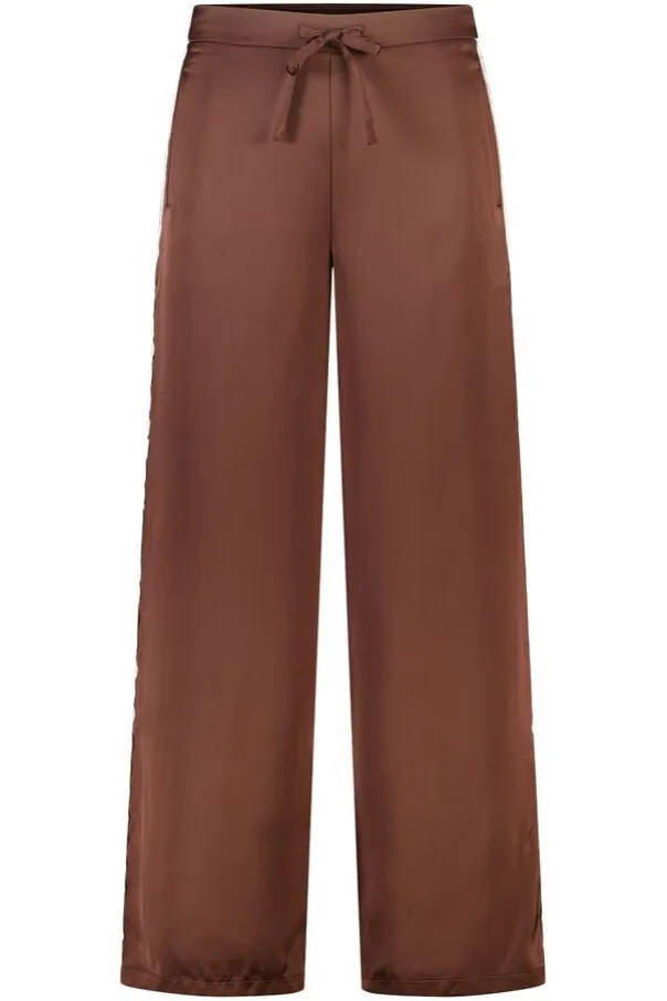 Pantalon avec détails en dentelle sur les côtés