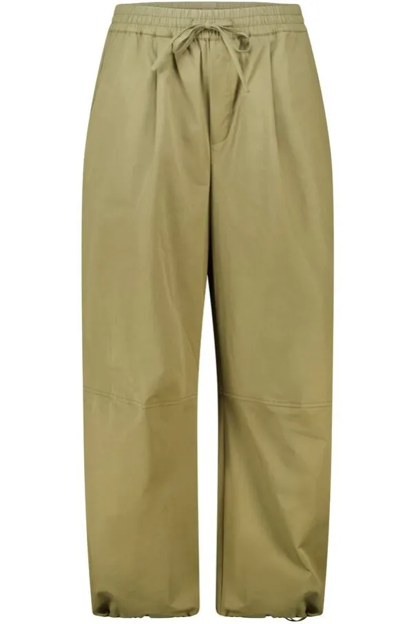 Pantalon barrel avec cordon de serrage