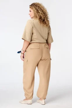 Pantalon barrel style cargo
