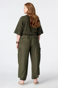 Pantalon barrel style cargo