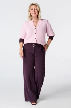Pantalon droit avec ceinture