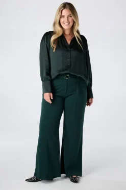 Pantalon droit avec ceinture