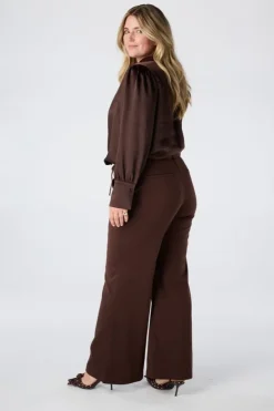 Pantalon droit avec ceinture