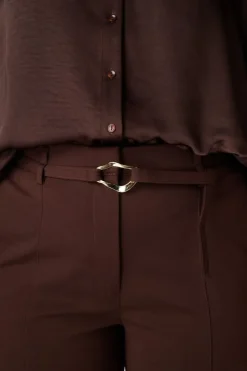 Pantalon droit avec ceinture