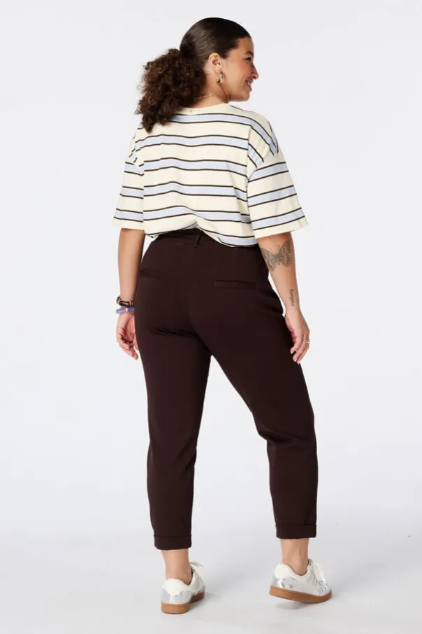 Pantalon fuselé à taille élastique