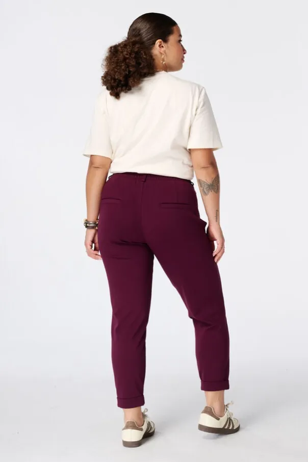 Pantalon fuselé à taille élastique
