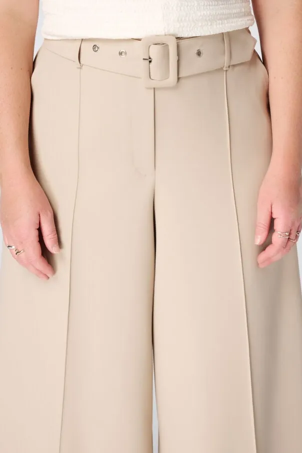 Pantalon large avec ceinture