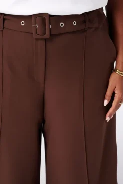 Pantalon large avec ceinture
