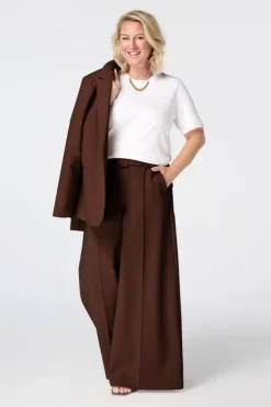 Pantalon large avec ceinture