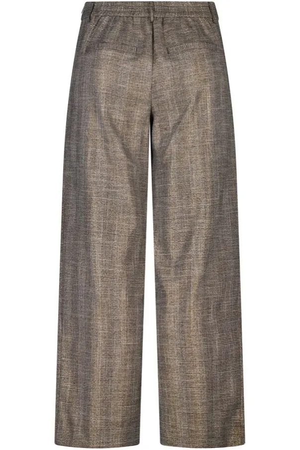 Pantalon large à carreaux