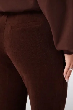 Pantalon large en velours côtelé