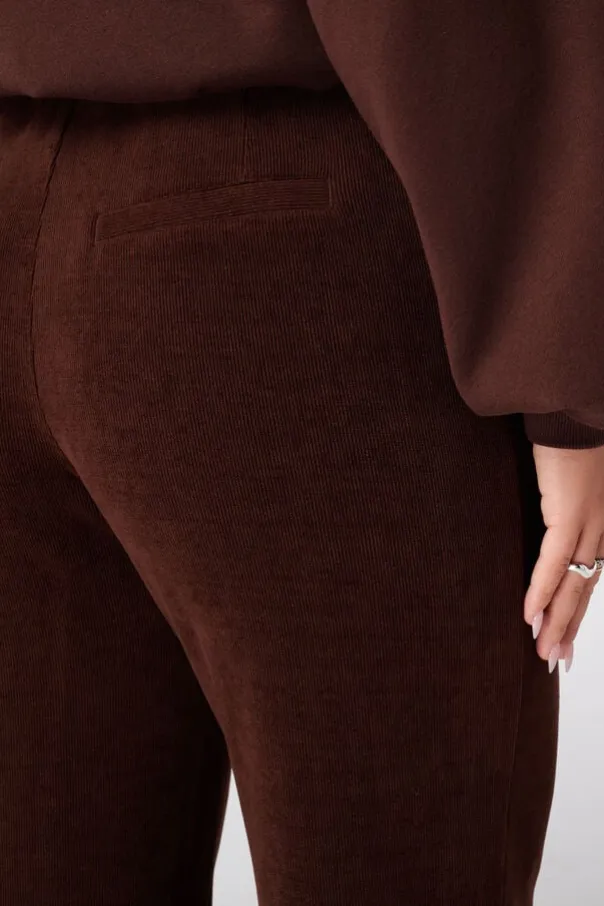 Pantalon large en velours côtelé