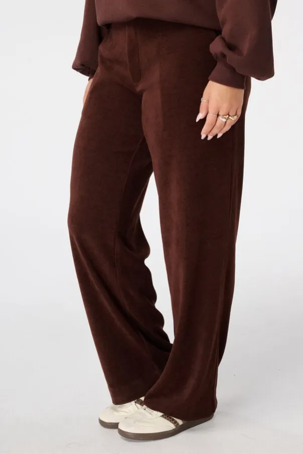 Pantalon large en velours côtelé