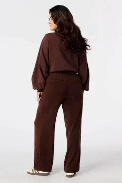 Pantalon large en velours côtelé