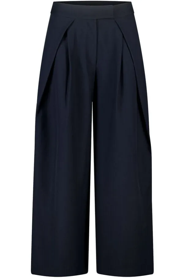 Pantalon large à plis