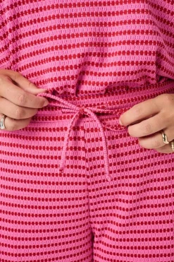 Pantalon large à taille élastique