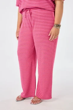 Pantalon large à taille élastique