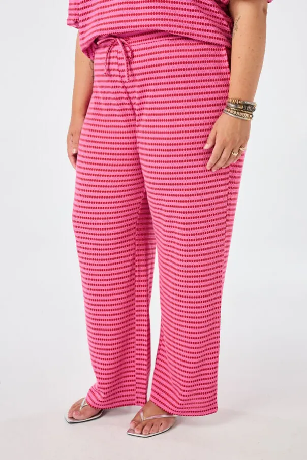 Pantalon large à taille élastique