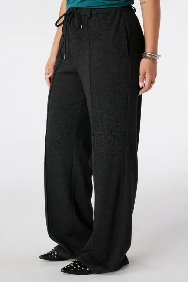 Pantalon à rayures crayon