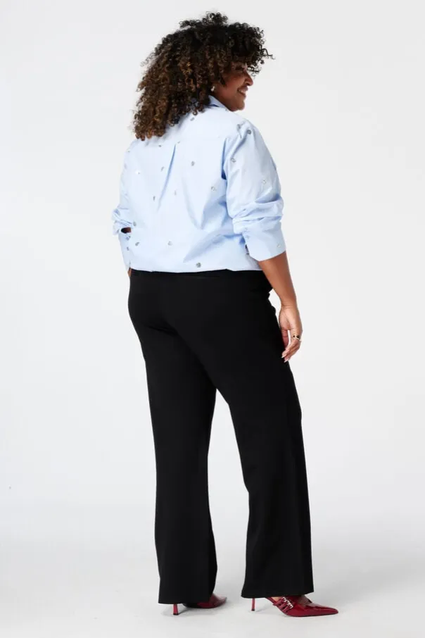 Pantalon wide leg