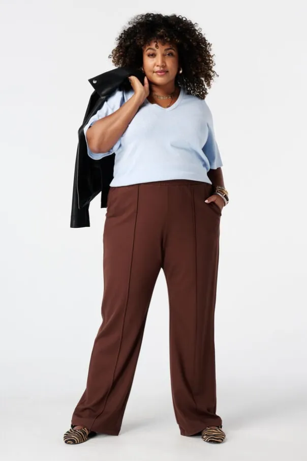 Pantalon wide leg