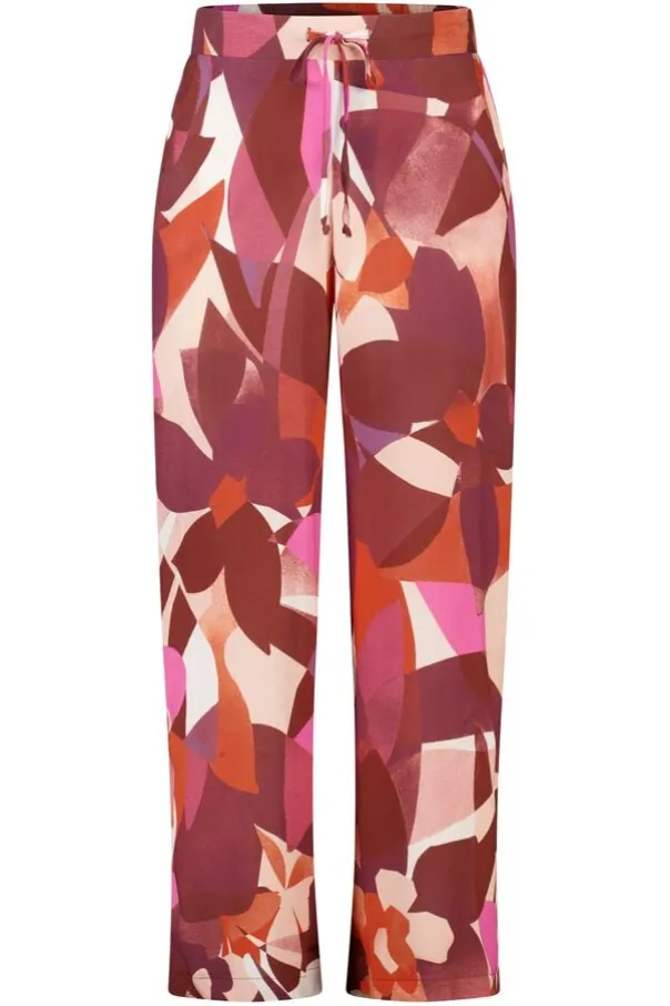 Pantalon wide leg à imprimé