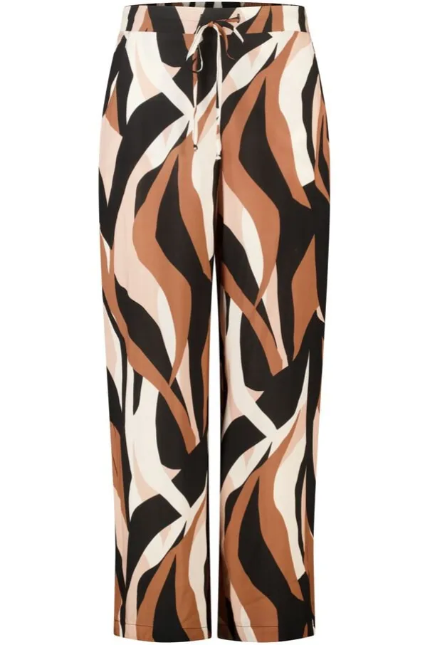 Pantalon wide leg à imprimé