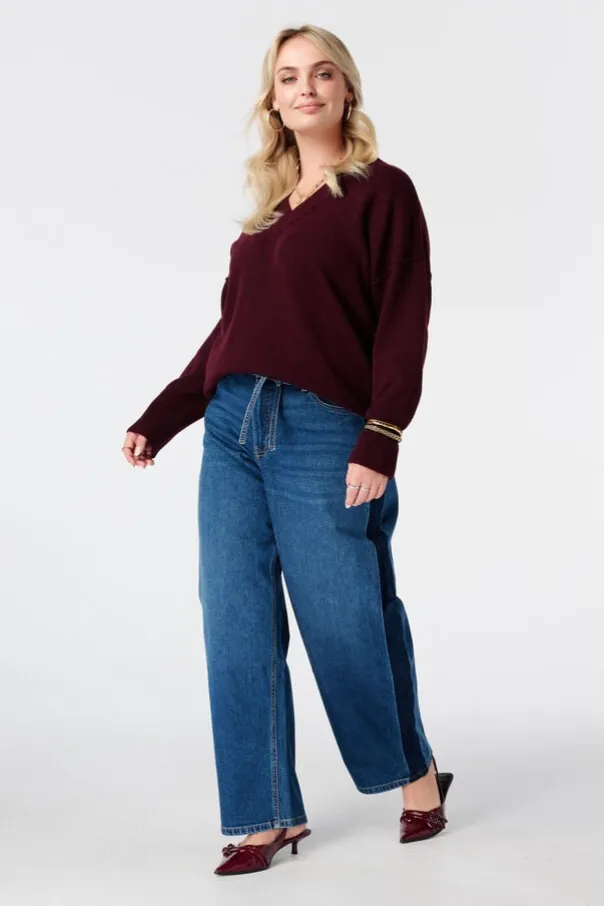 Pull à col en V
