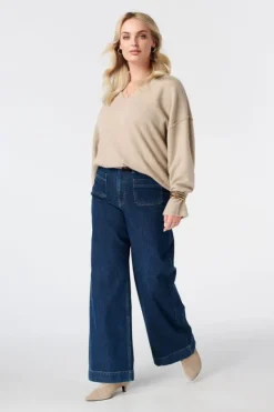 Pull à col en V