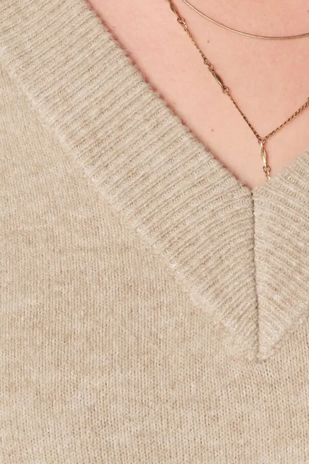 Pull à col en V