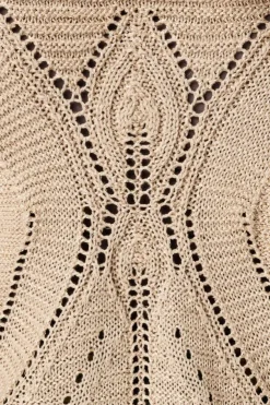 Pull en crochet à manches courtes