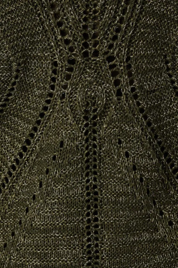 Pull en crochet à manches courtes