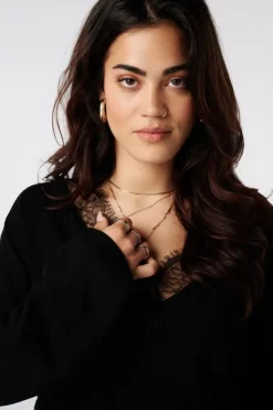 Pull en maille fine avec dentelle