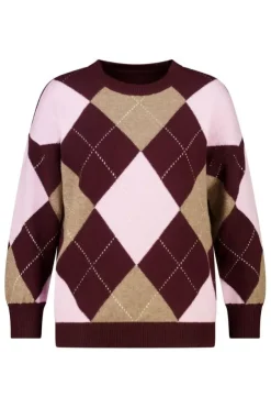 Pull à motif à carreaux
