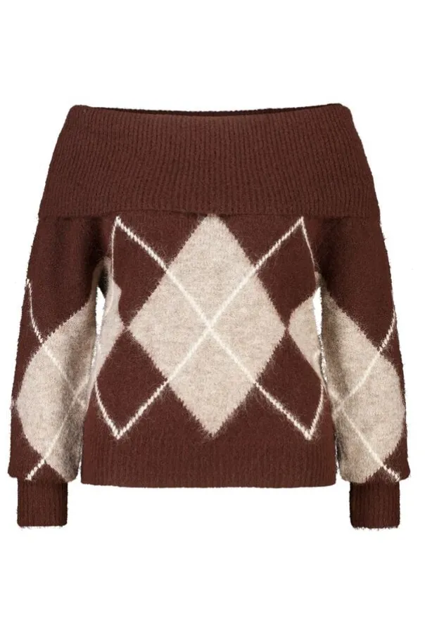 Pull à épaules dénudées