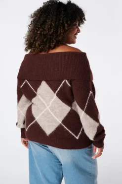 Pull à épaules dénudées