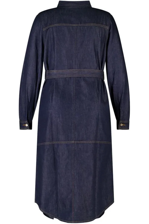 Robe en denim avec ceinture