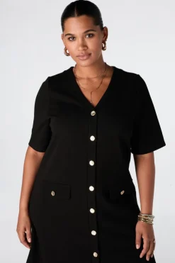 Robe à fermeture boutonnée