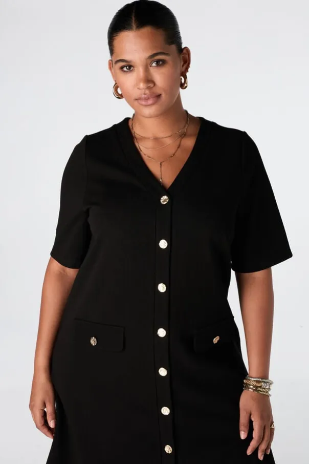 Robe à fermeture boutonnée