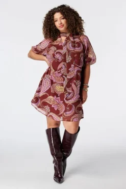 Robe à imprimé cachemire