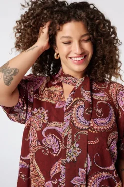 Robe à imprimé cachemire