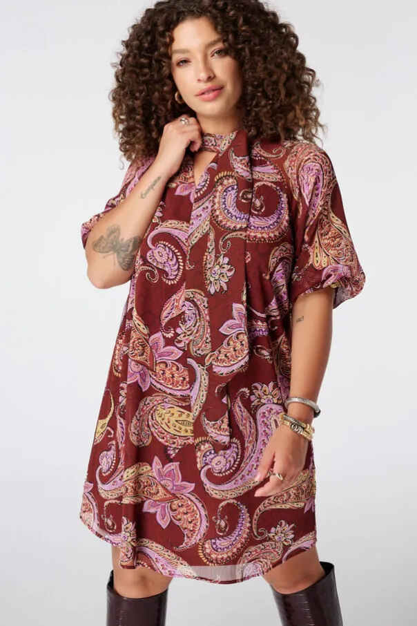 Robe à imprimé cachemire
